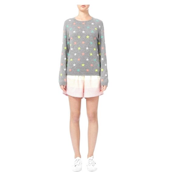 NWT CHINTI AND PARKER Cashmere Mini Stars Jumper Sweater XS Crew Neck Multi Gray - Picture 3 of 5